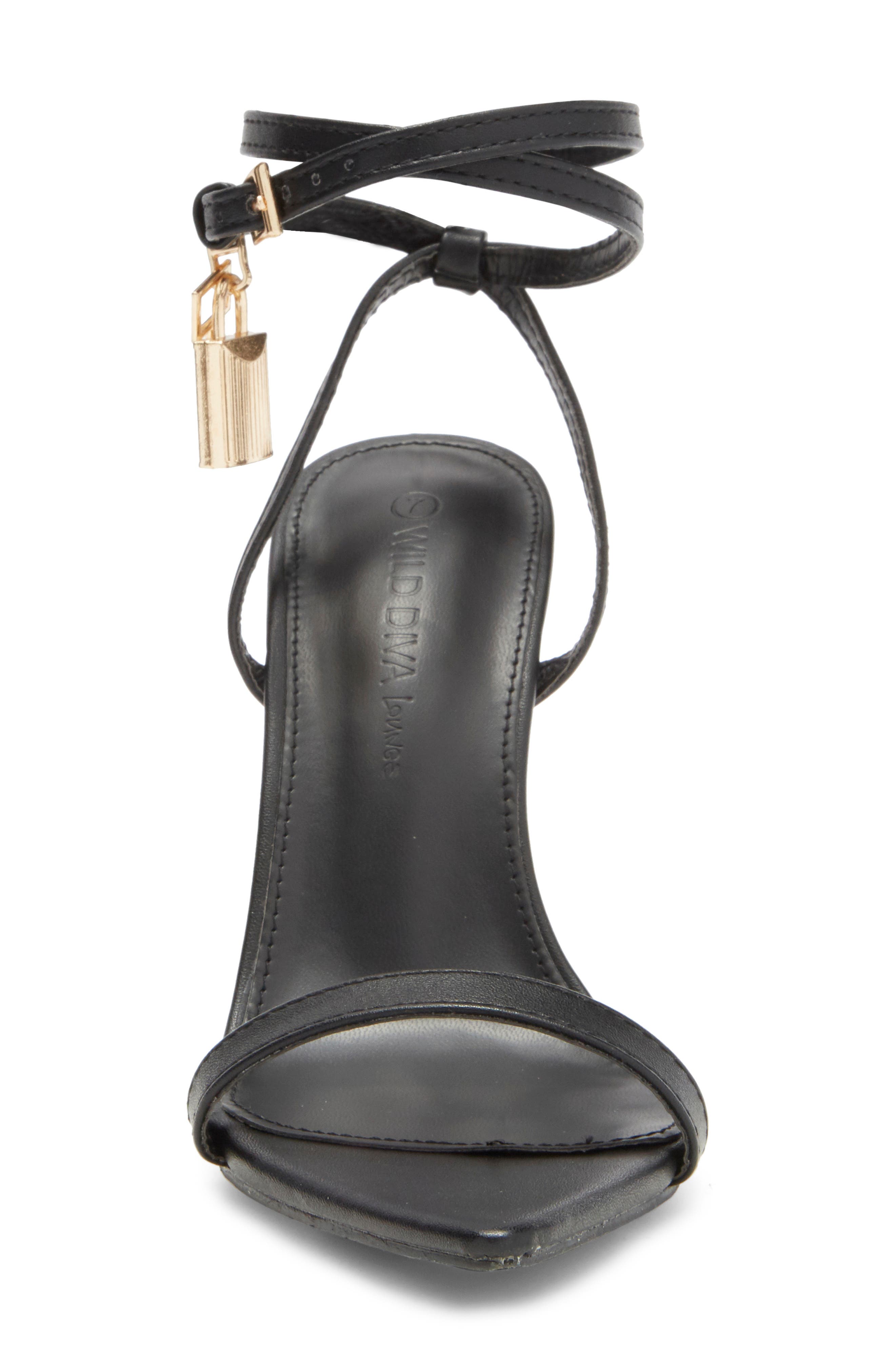 WILD DIVA LOUNGE Hattie Ankle Wrap Sandal, Alternate, color, 