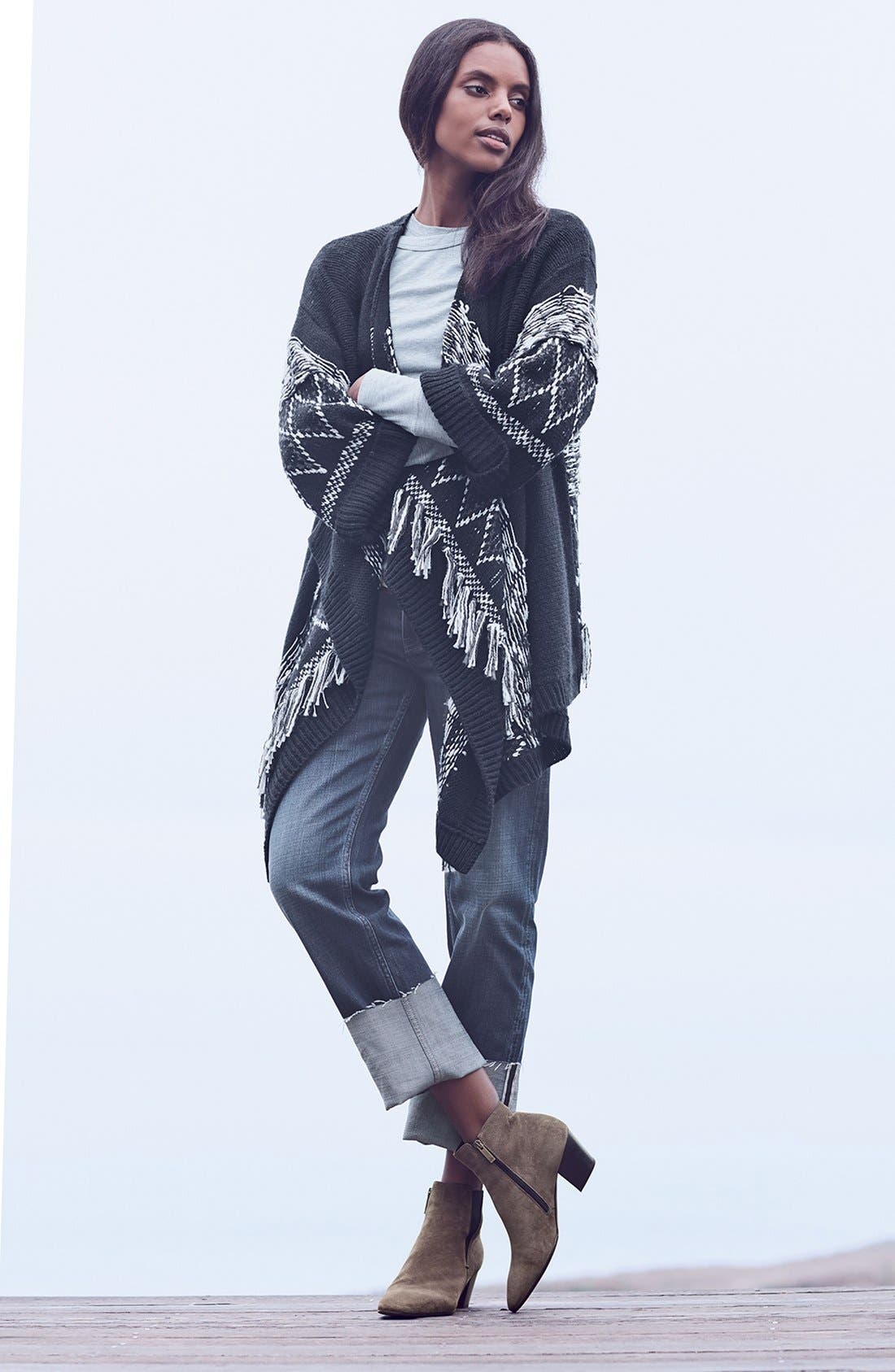 Aquatalia Faylynn Weatherproof Suede Bootie, Alternate, color, 