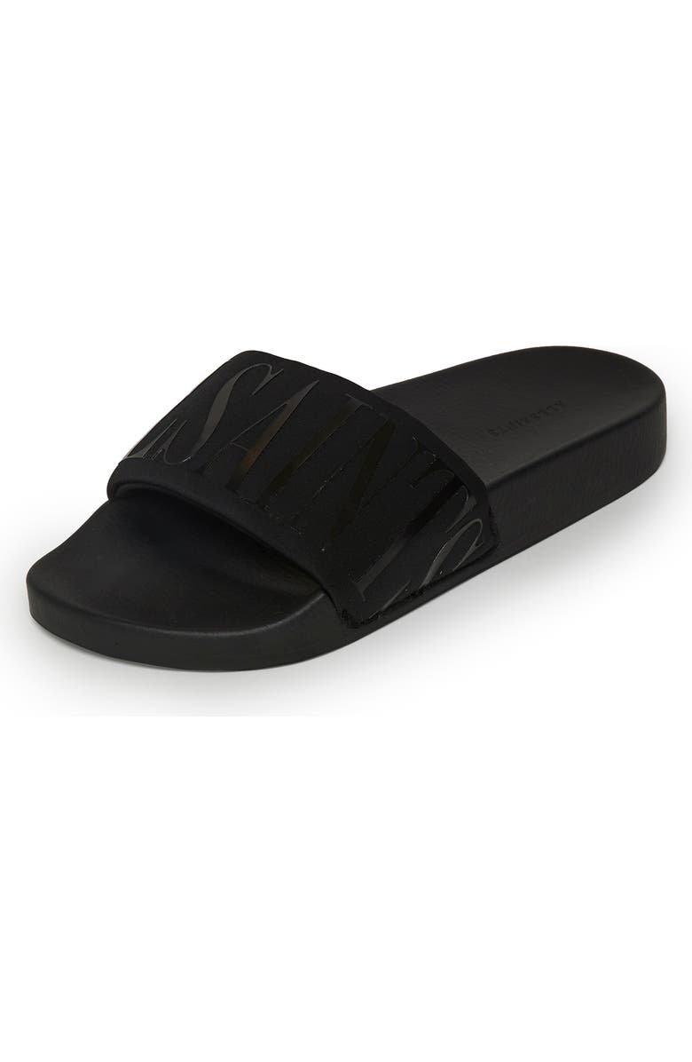 AllSaints Signet Transfer Slide Sandal, Main, color,