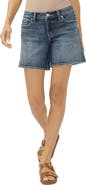 Silver Jeans Co. Suki High Waist Long Denim Shorts