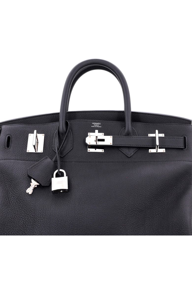 Pre-Owned Hermes HAC Birkin Bag Black Togo with Palladium Hardware 40, Alternate, color, Noir