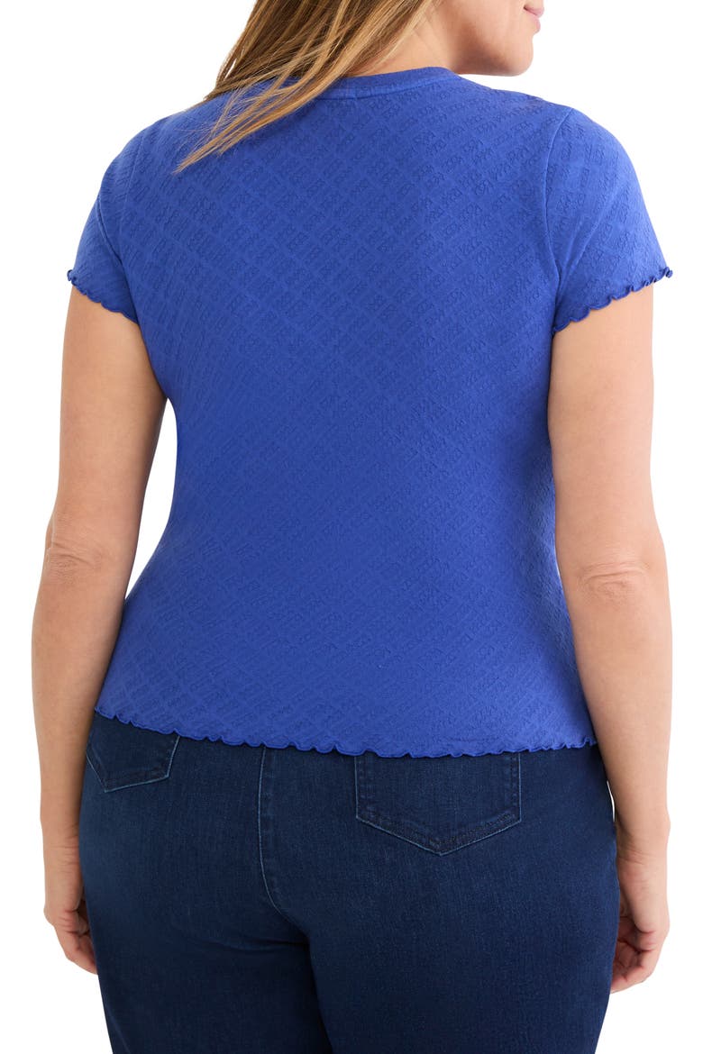 Cotton Lace T-Shirt, Alternate, color, NEPTUNE