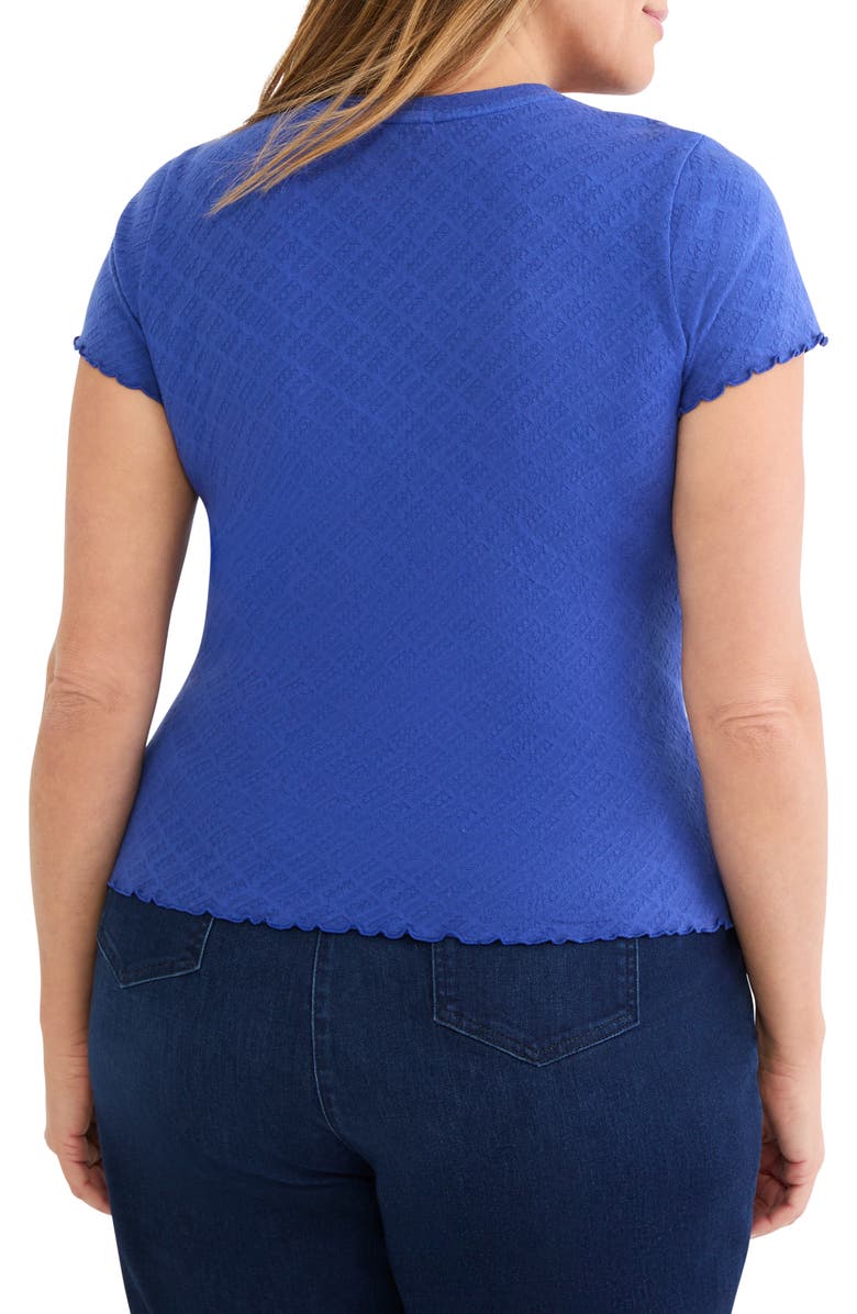 NZT by NIC+ZOE Cotton Lace T-Shirt, Alternate, color, Neptune