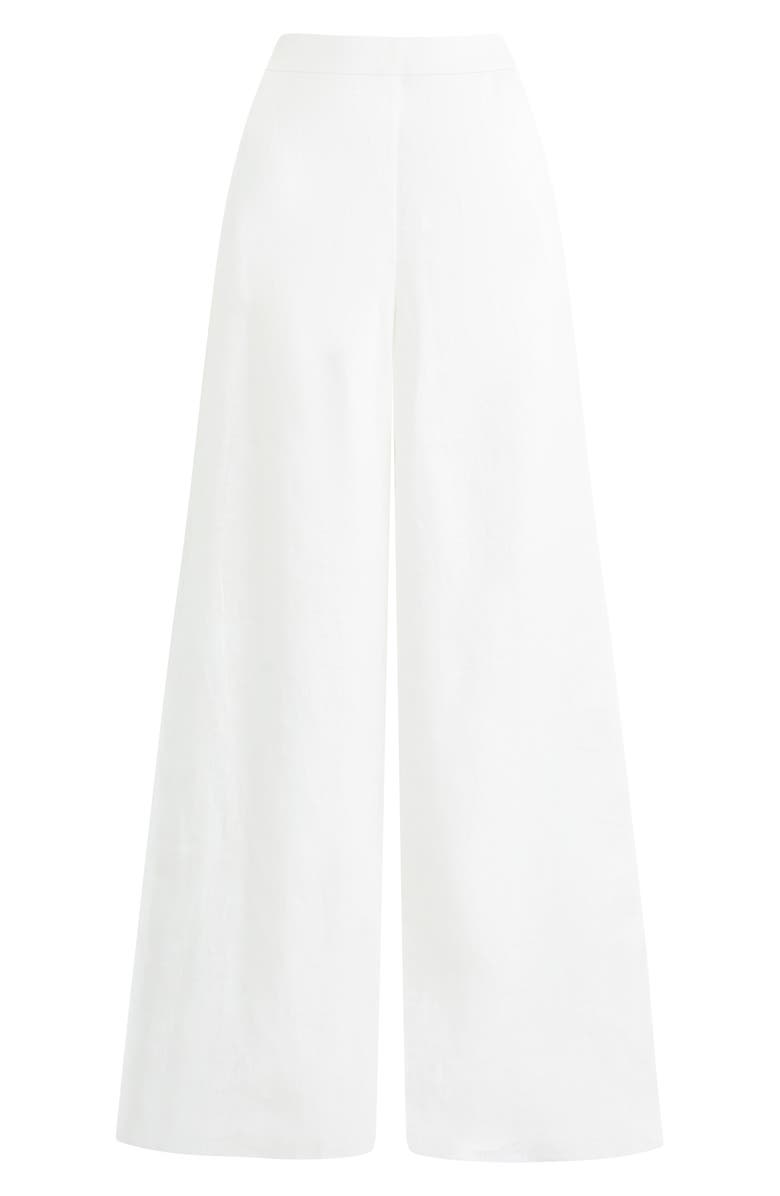 Favorite Daughter Linen Wide Leg Pants, Alternate, color, Bright White