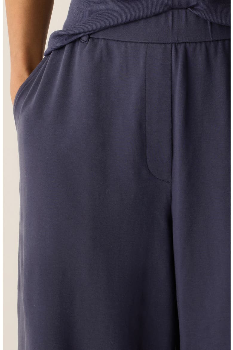 High Waist Stretch Organic Wide Leg Pants, Alternate, color, INK