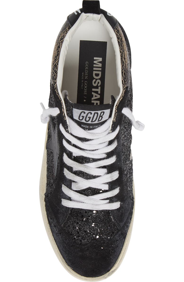 Golden Goose Mid Star Glitter Sneaker, Alternate, color,