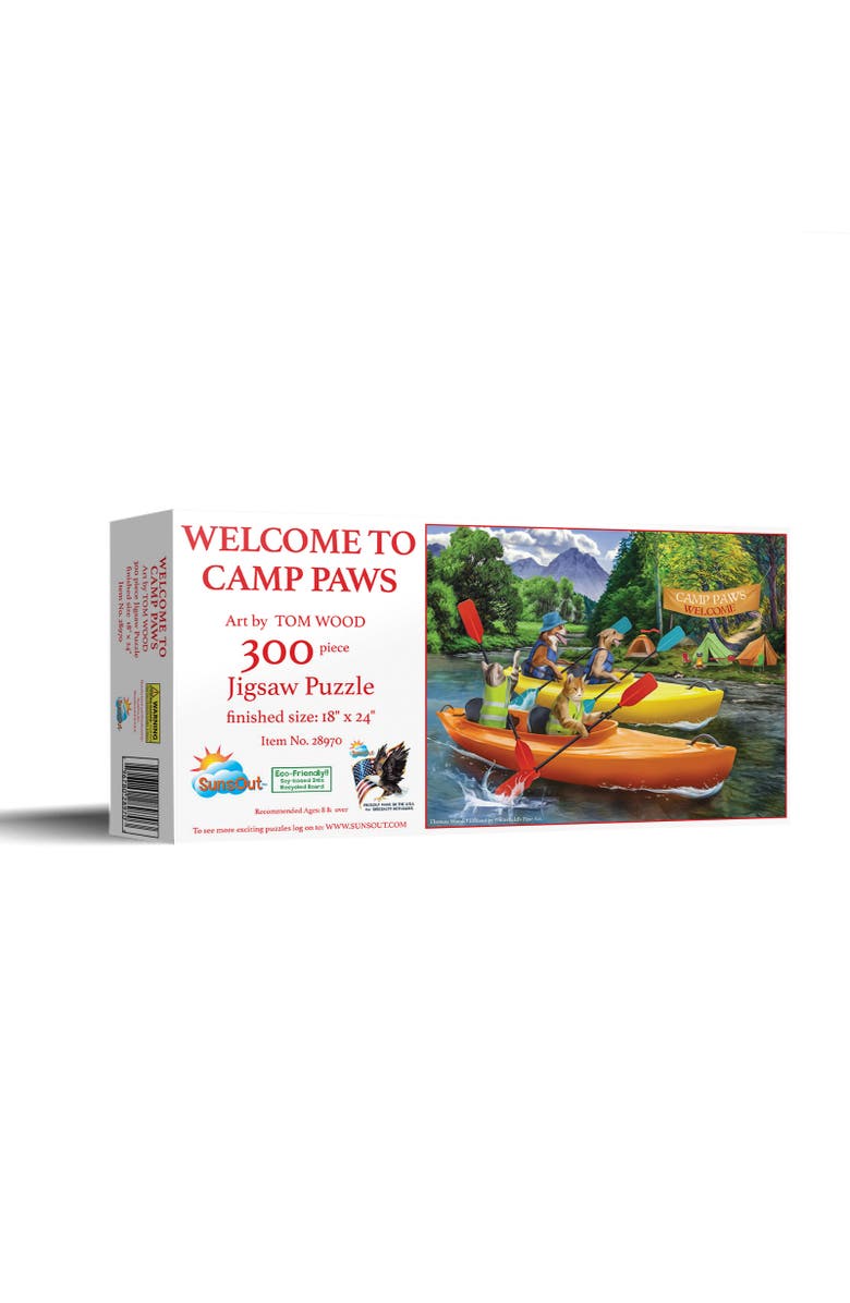 Sunsout Welcome to Camp Paws 300 piece Jigsaw Puzzle for Adults, Main, color, Multicolor