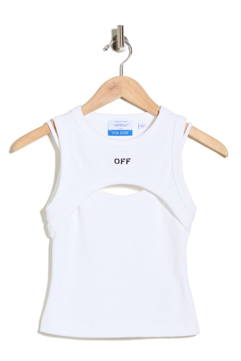 Cutout Tank, Alternate, color, BRIGHT WHITE