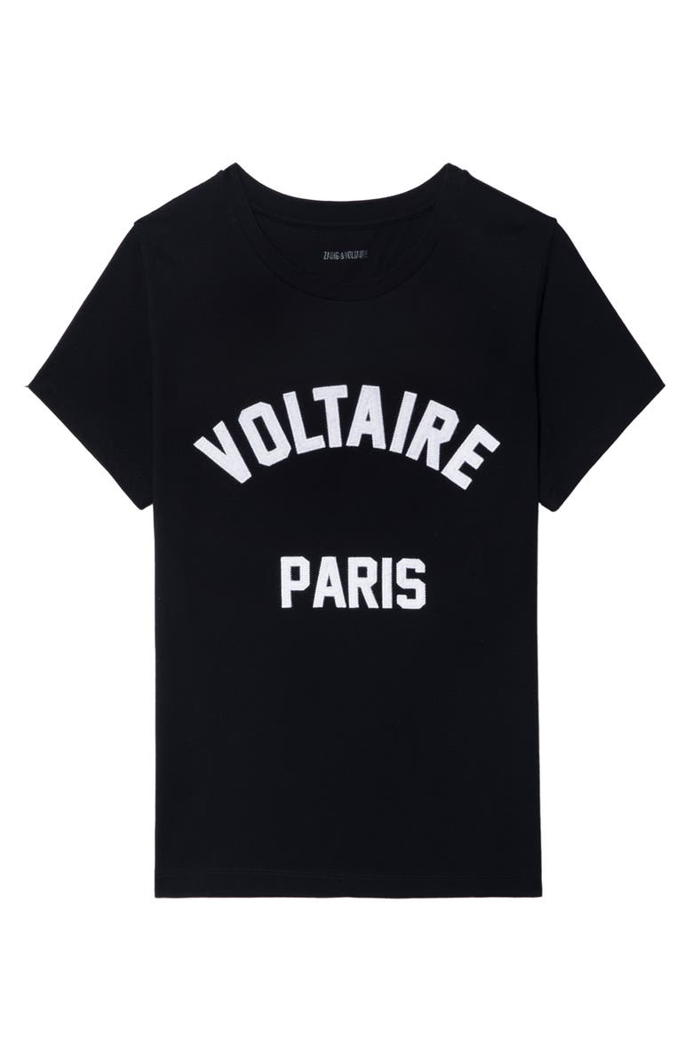 Zadig & Voltaire Alys Voltaire Paris Cotton Graphic T-Shirt, Alternate, color, Black