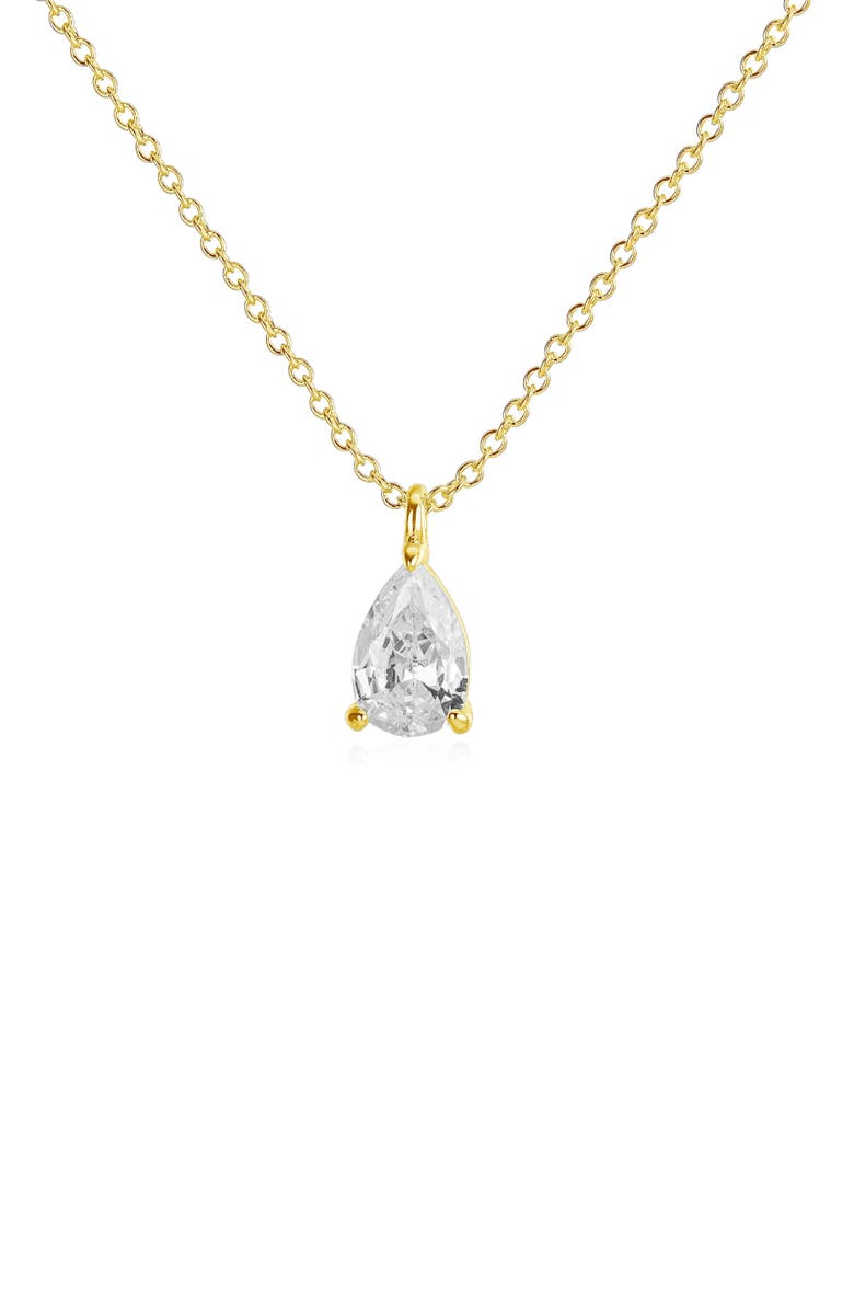 Untamed Petals Elizabeth Crystal Pendant, Main, color, Gold