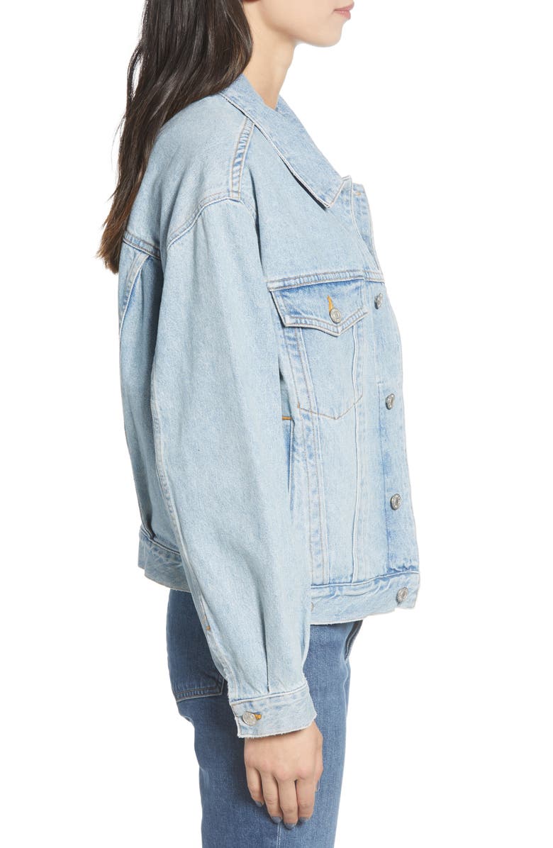 AGOLDE Charli Oversize Denim Jacket, Alternate, color,
