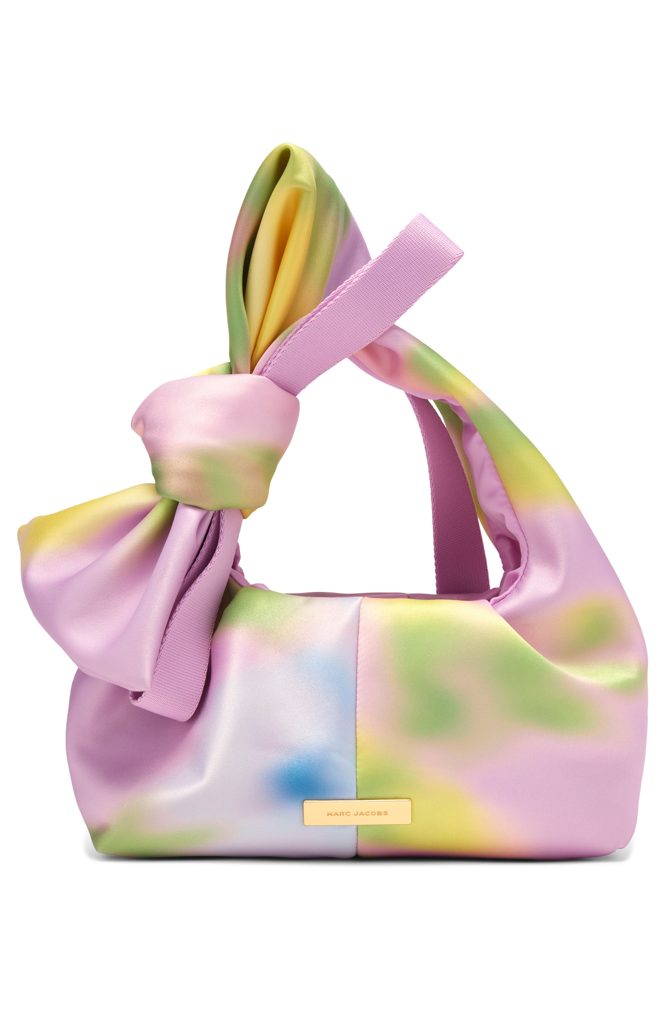 Marc Jacobs The Mini Raffia Sack Bag, Alternate, color, Ribbon Pink Multi