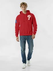 Champion Men's Champion  Red Philadelphia Phillies Reverse Weave Chenille Hoodie