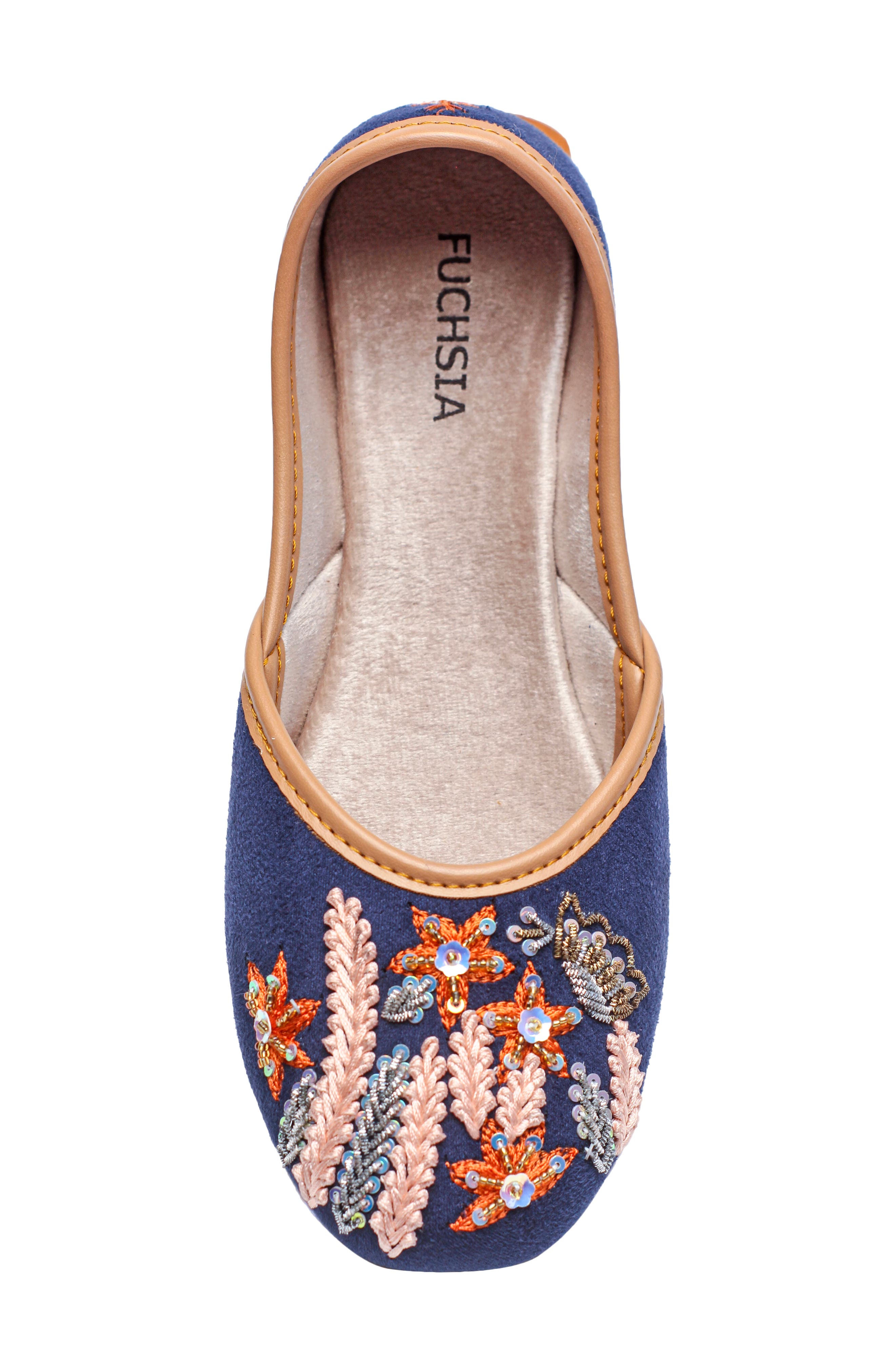 FUCHSIA Paris Embroidered Jutti Flat, Alternate, color, 