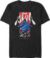 Mortal Kombat II Men's Mortal Kombat II Kitana Classic Steel Fan Pose  Graphic T-Shirt