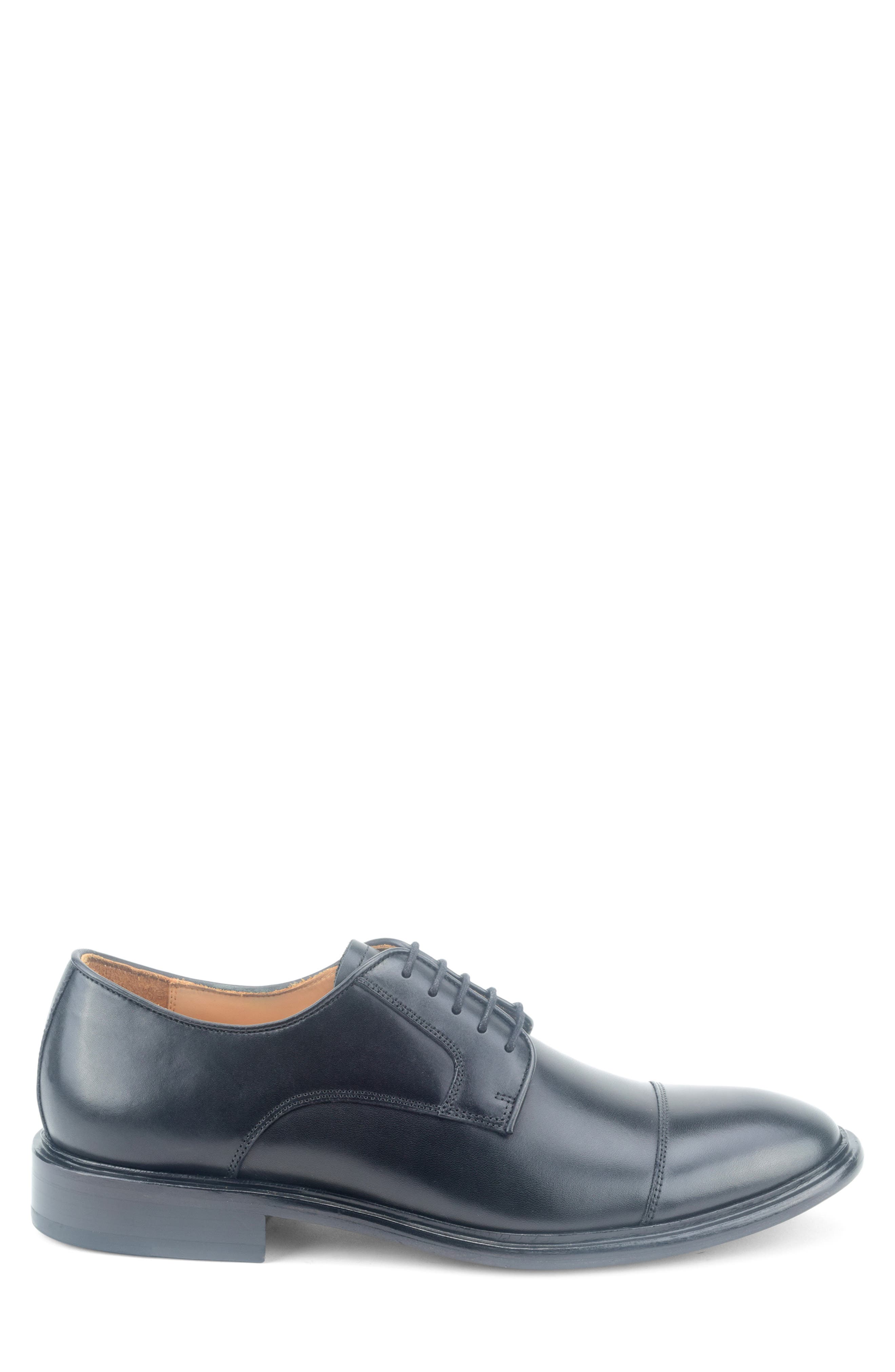 Warfield & Grand Ducasse Cap Toe Derby, Alternate, color, Black