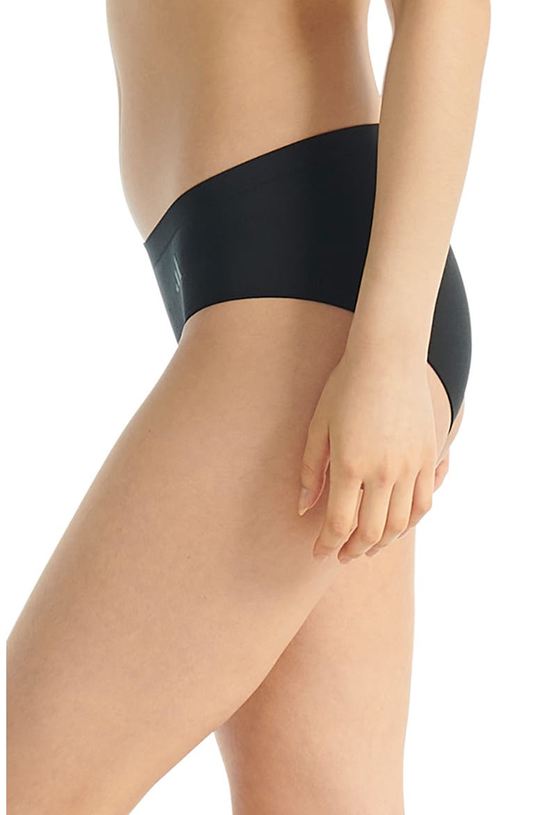 Set of 3 Hipster Briefs, Alternate, color, BLACK/ TAN/ ALMOND