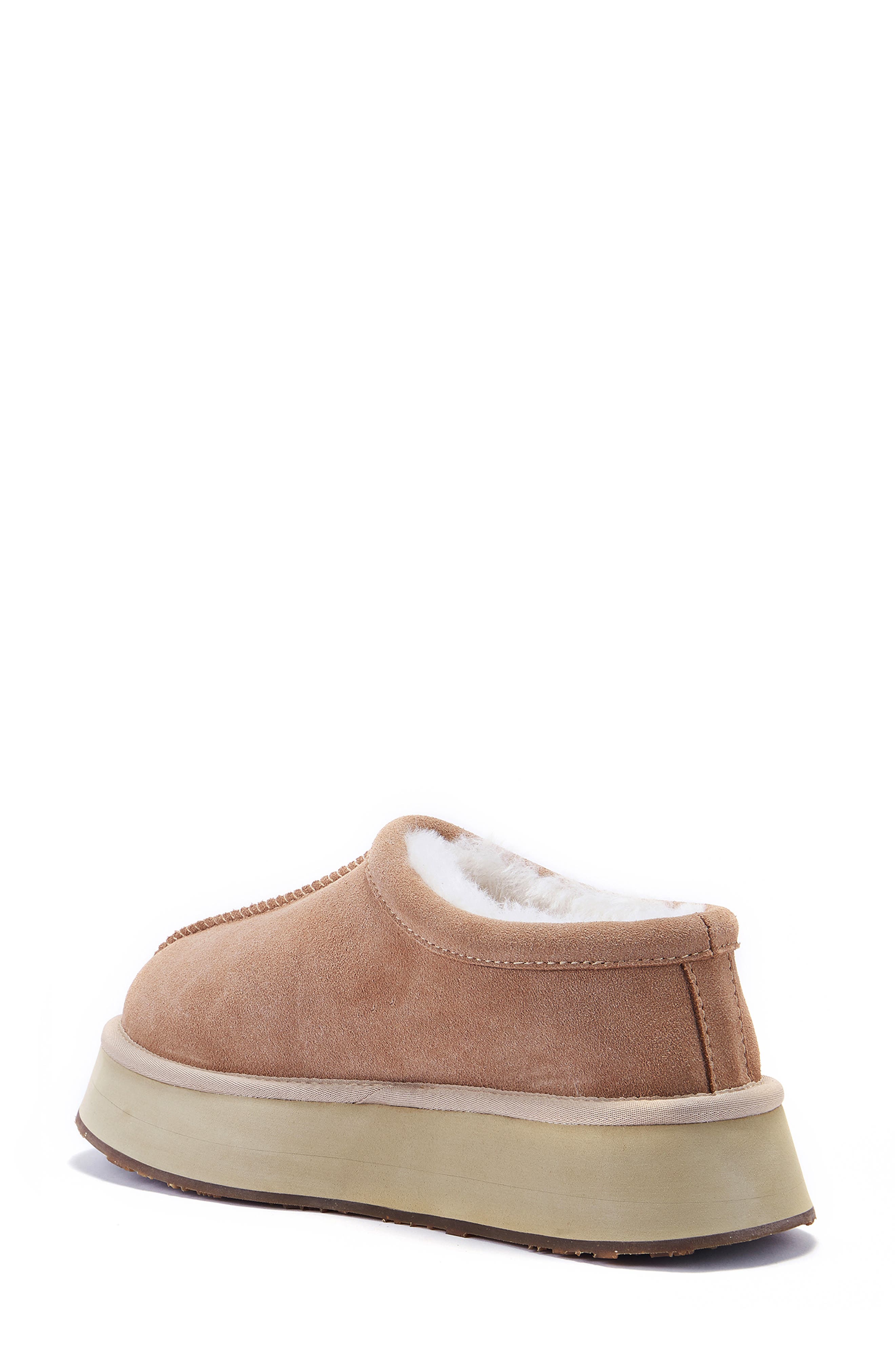 Australia Luxe Collective Outback Genuine Shearling Platform Slipper, Alternate, color, Sand
