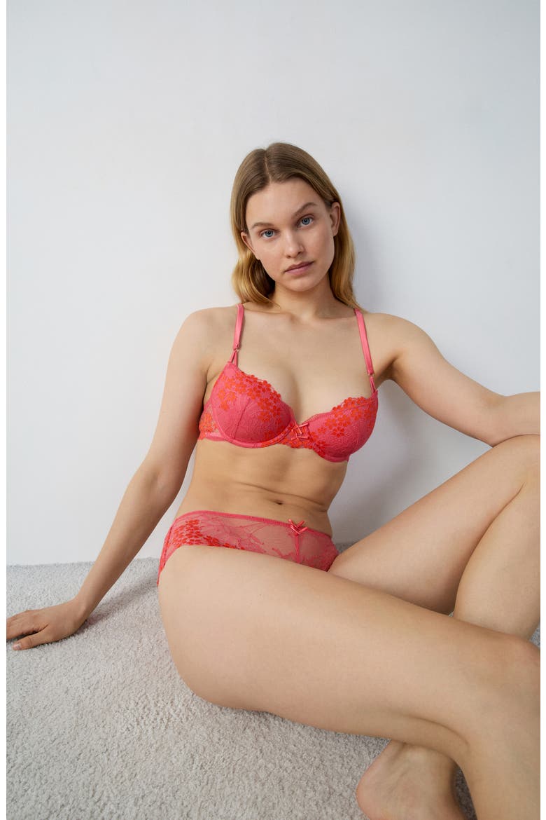 Somptueuse No. 4 Underwire Demi Bra, Alternate, color, PINK