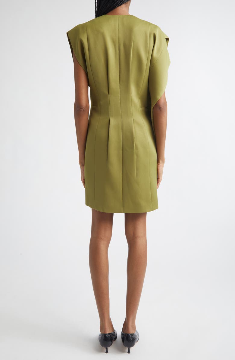 ISRAELLA KOBLA Tilia Asymmetric Sleeve Dress, Alternate, color, Olive Green