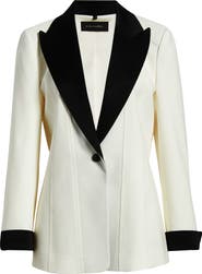 KOBI HALPERIN Camille Two Tone Wool Blend Blazer