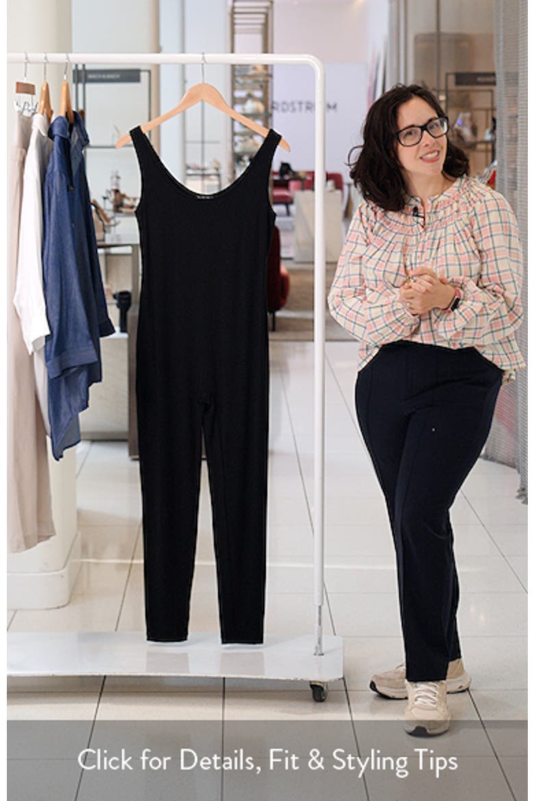Scoop Neck Maternity Jumpsuit video