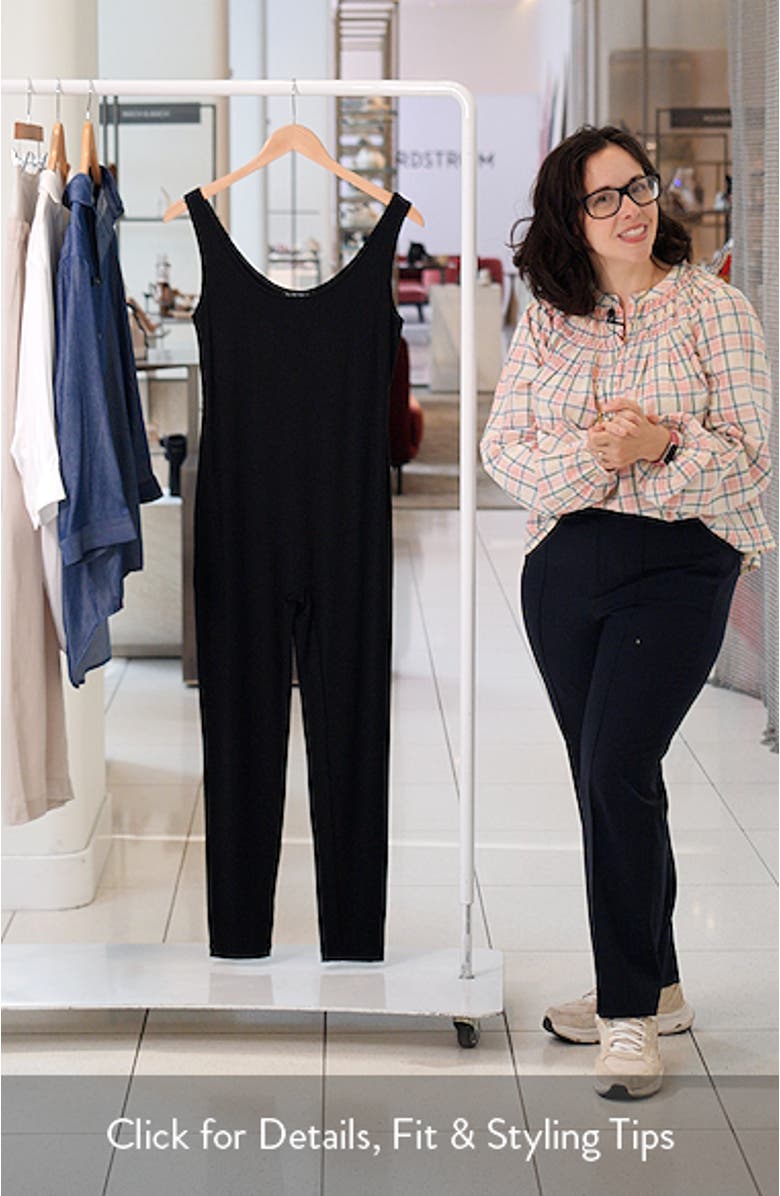 Scoop Neck Maternity Jumpsuit, sales video thumbnail