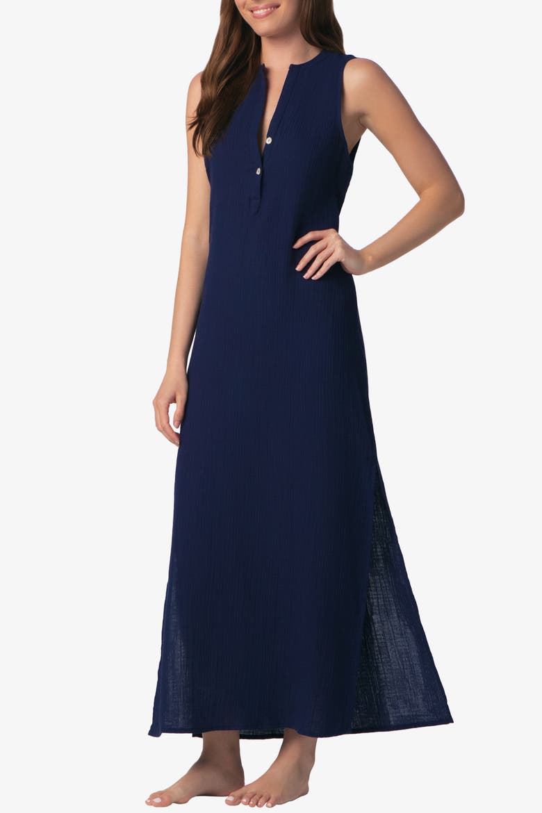 Island Midi Tunic, Alternate, color, Navy
