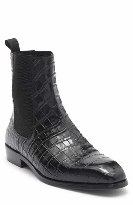 Enzo Croc Embossed Chelsea Boot