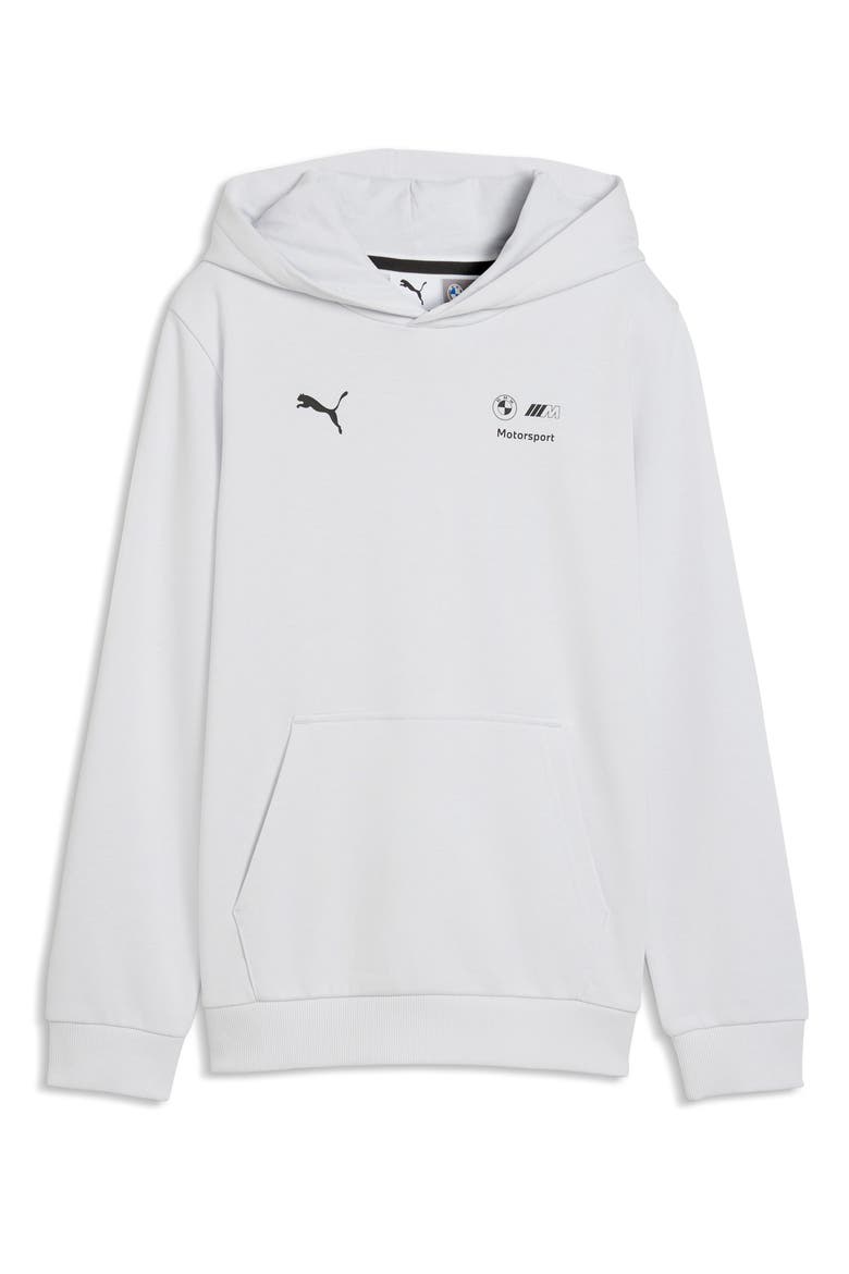 Kids' BMW M Motorsport Essentials Pullover Hoodie, Main, color, SILVER MIST