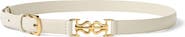 Lilysilk Women's LS Clasp Leather Skinny Belt
