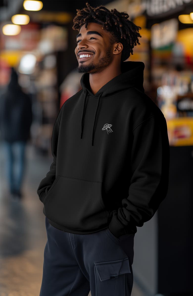 Dalix UFO Hoodie, Alternate, color, Black