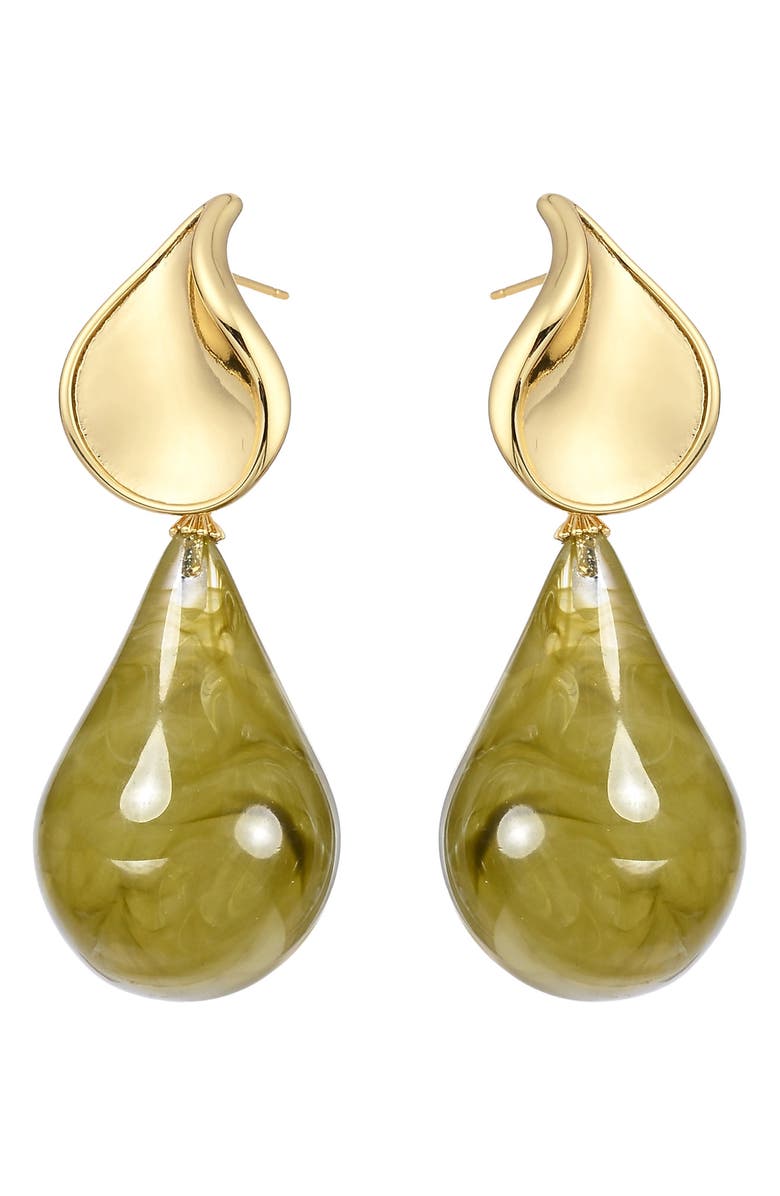 EYE CANDY LOS ANGELES Avelina Statement Drop Earrings, Alternate, color, Gold