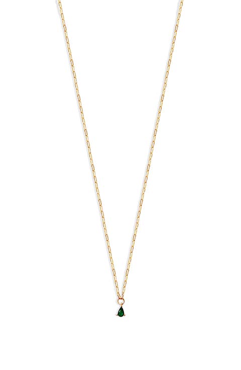 Pear Pendant Necklace