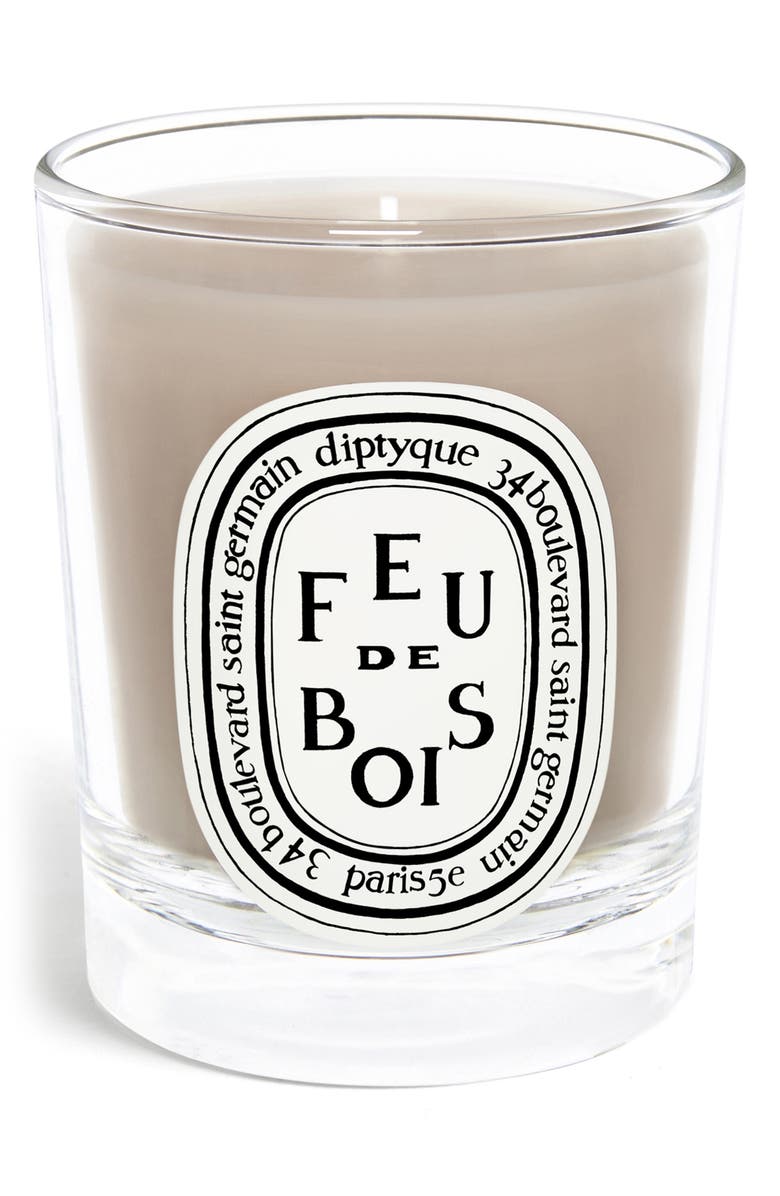 Diptyque Feu de Bois (Fire Wood) Scented Candle, Alternate, color, Clear Vessel