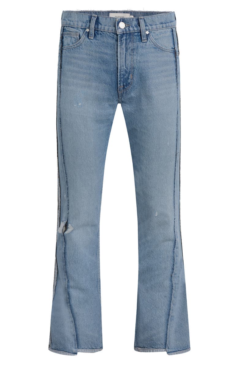Hudson Jeans Walker Reconstruction Kick Flare Jeans, Alternate, color, Reconstructed Indi