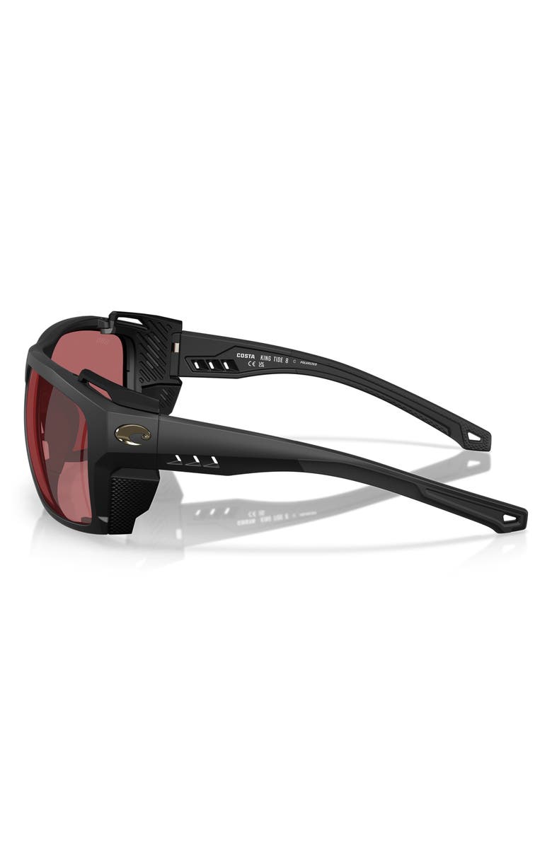 Costa Del Mar King Tide 60mm Sunglasses, Alternate, color, Matte Black / Rose 580G