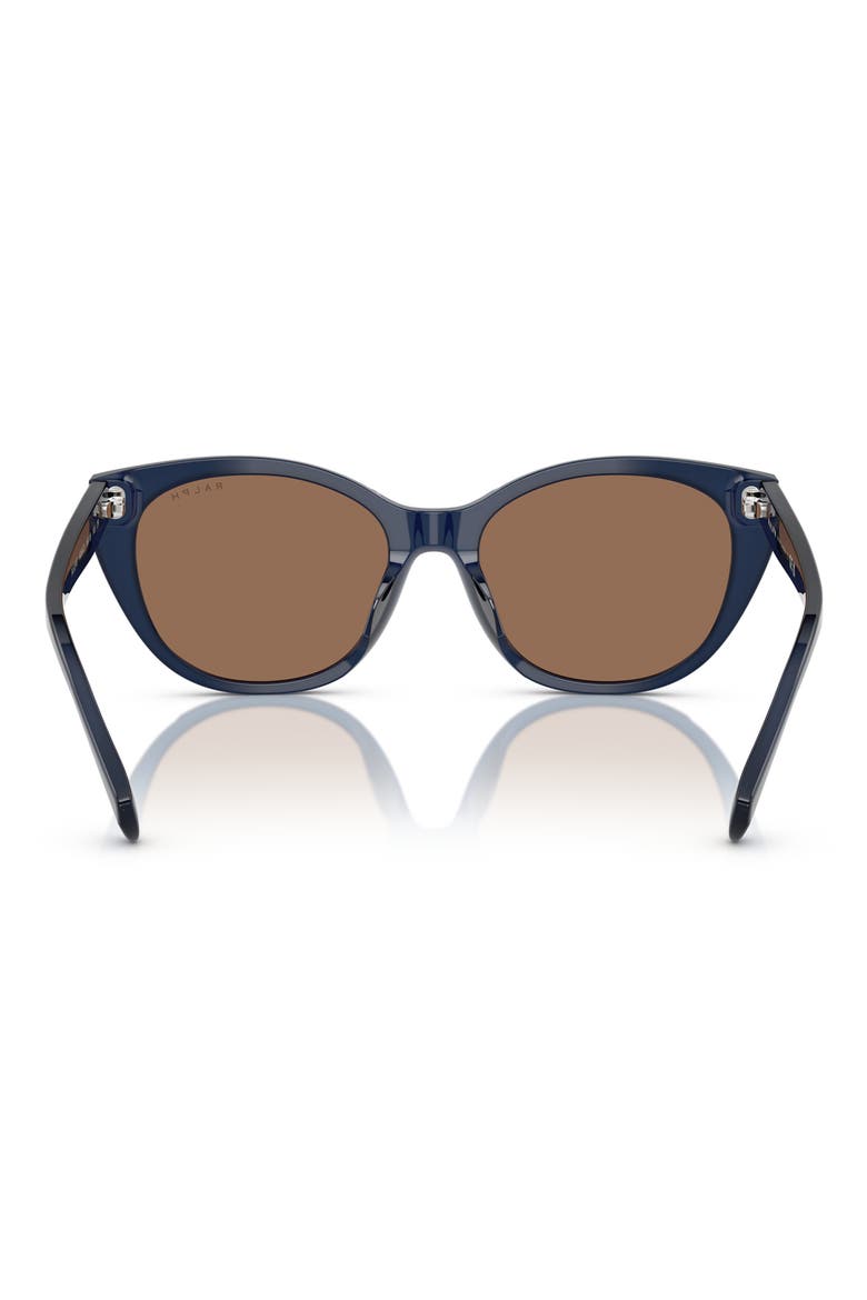 RA5324U 56mm Cat Eye Sunglasses, Alternate, color, TRANSPARENT OPAL BLU / BROWN