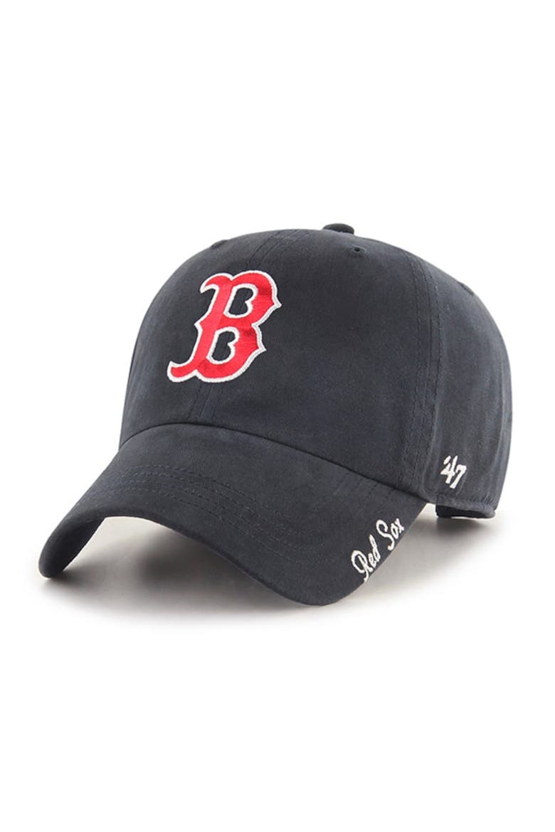 Women's '47 Navy Boston Red Sox Team Miata Clean Up Adjustable Hat, Main, color, Navy