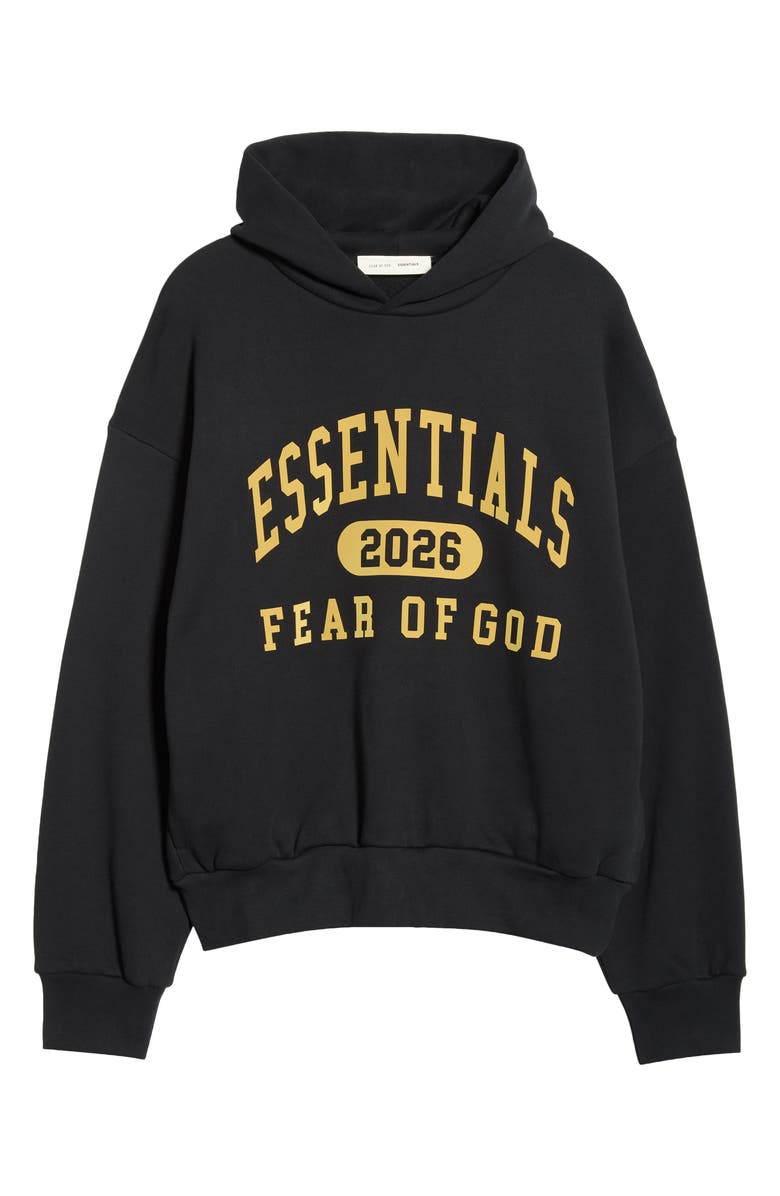 Fear of God Essentials Classic Hoodie, Main, color, Vintage Black