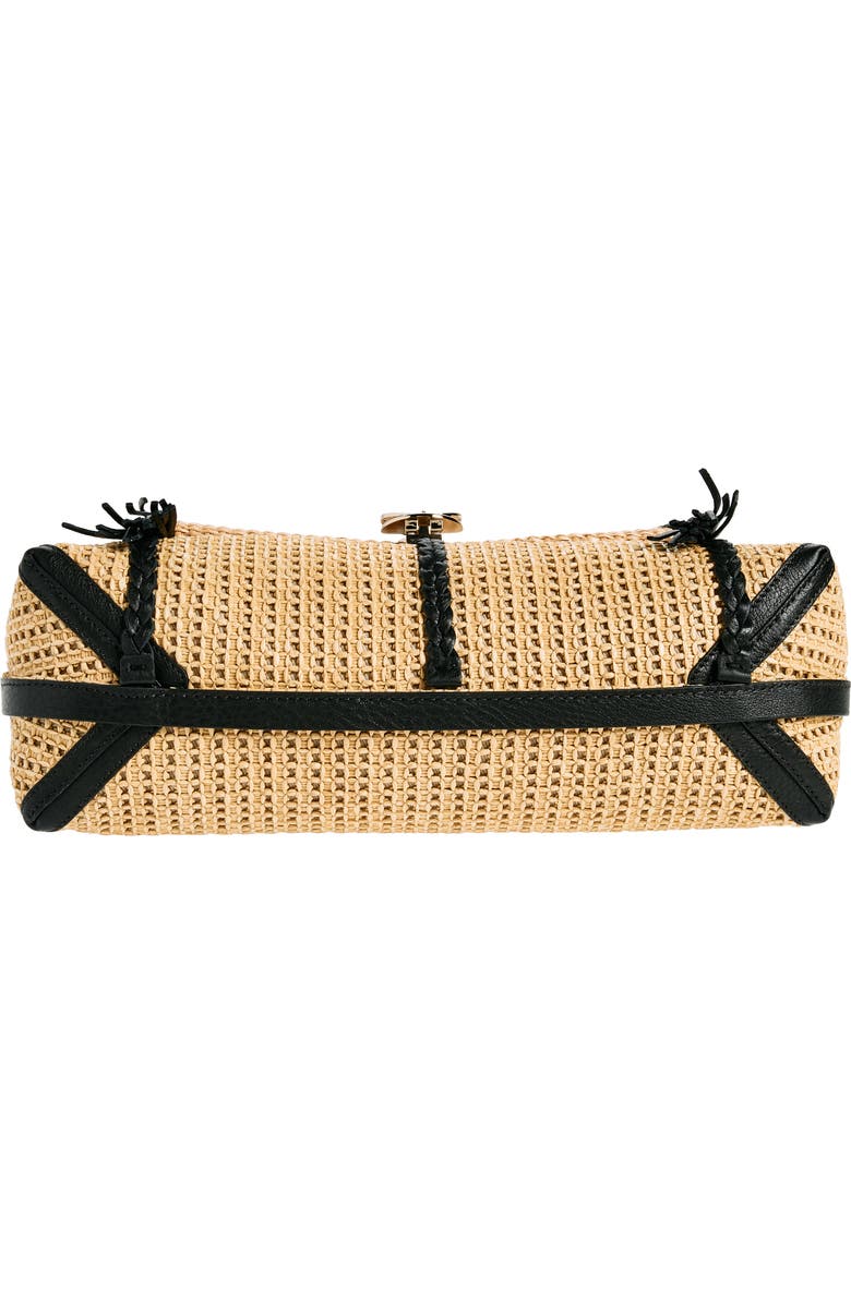 Chloé Medium Penelope Raffia & Leather Shoulder Bag, Alternate, color,