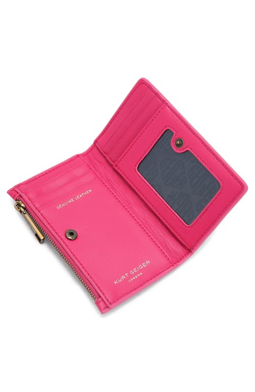 Kurt Geiger London Kensington Quilted Leather Bifold Wallet In Pink