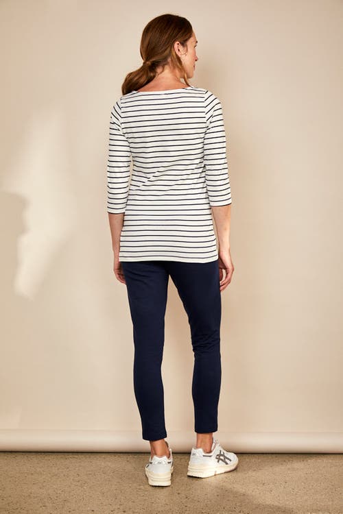The Bshirt Nursing 3/4 Sleeve Top In Multi