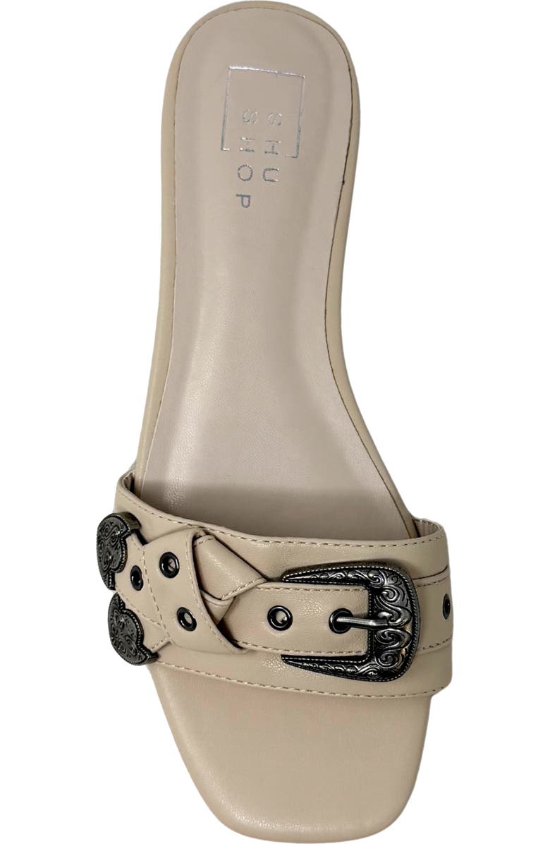 SHUSHOP Darryl Slide Sandal, Alternate, color, Beige