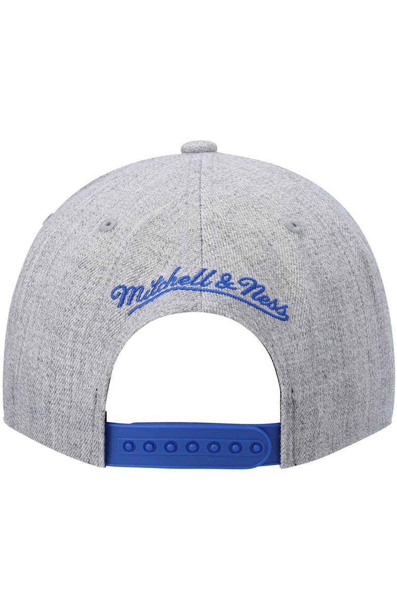 Mitchell & Ness Men's Mitchell & Ness Heathered Gray Los Angeles Lakers Hardwood Classics Team 2.0 Snapback Hat, Alternate, color, Heather Gray