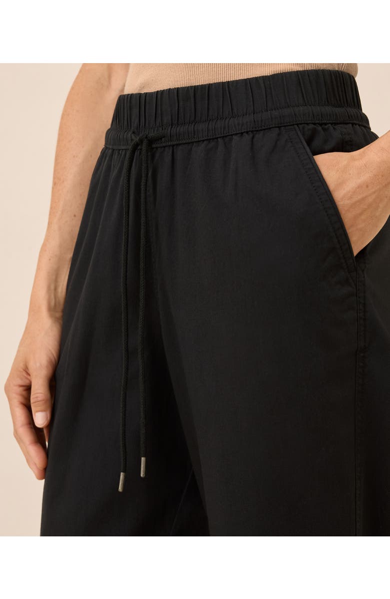 Pact Organic Cotton Daily Twill Drawstring Pant, Alternate, color, Black