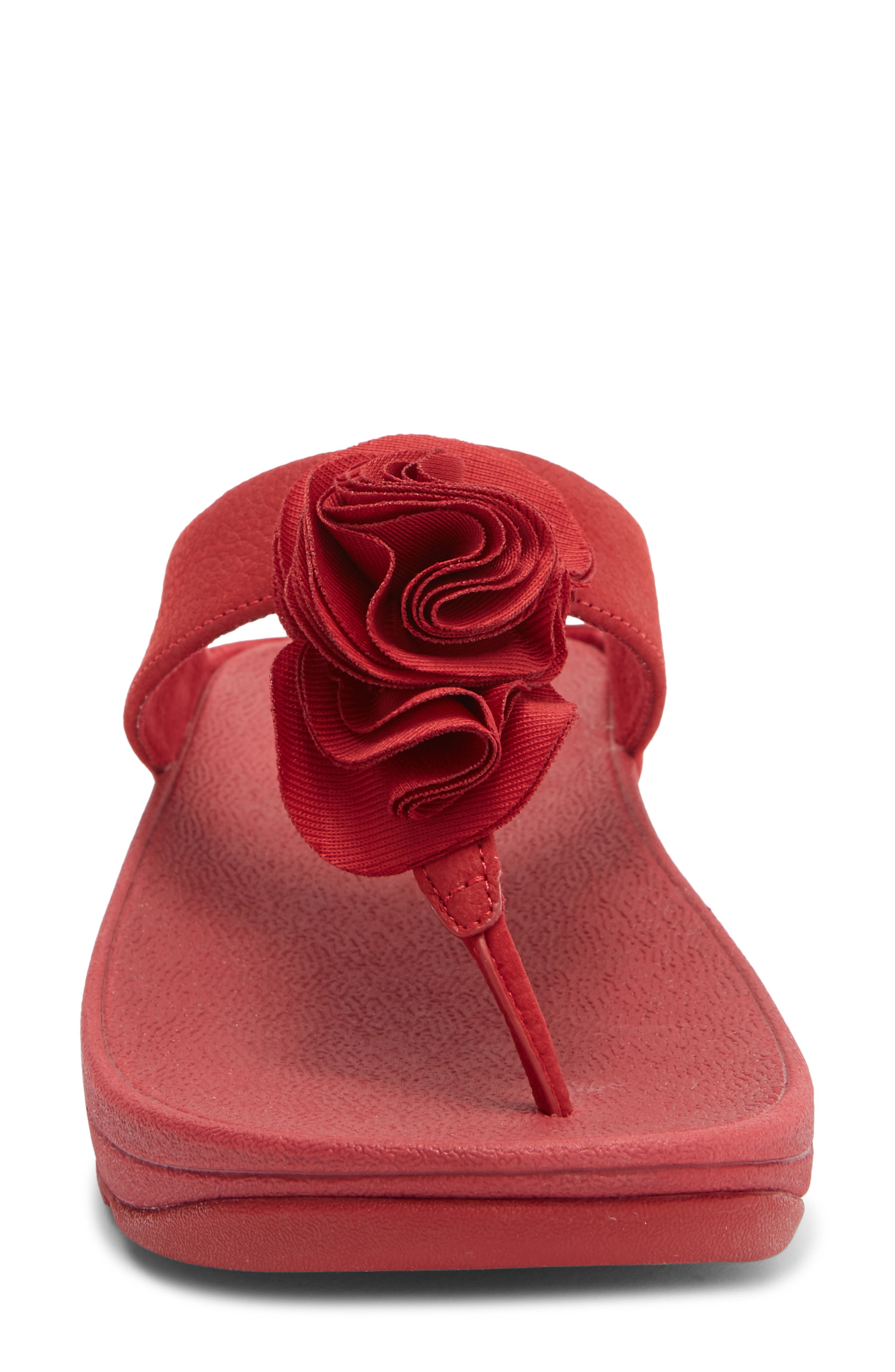 FitFlop™ Florrie Sandal, Alternate, color, CLASSIC RED