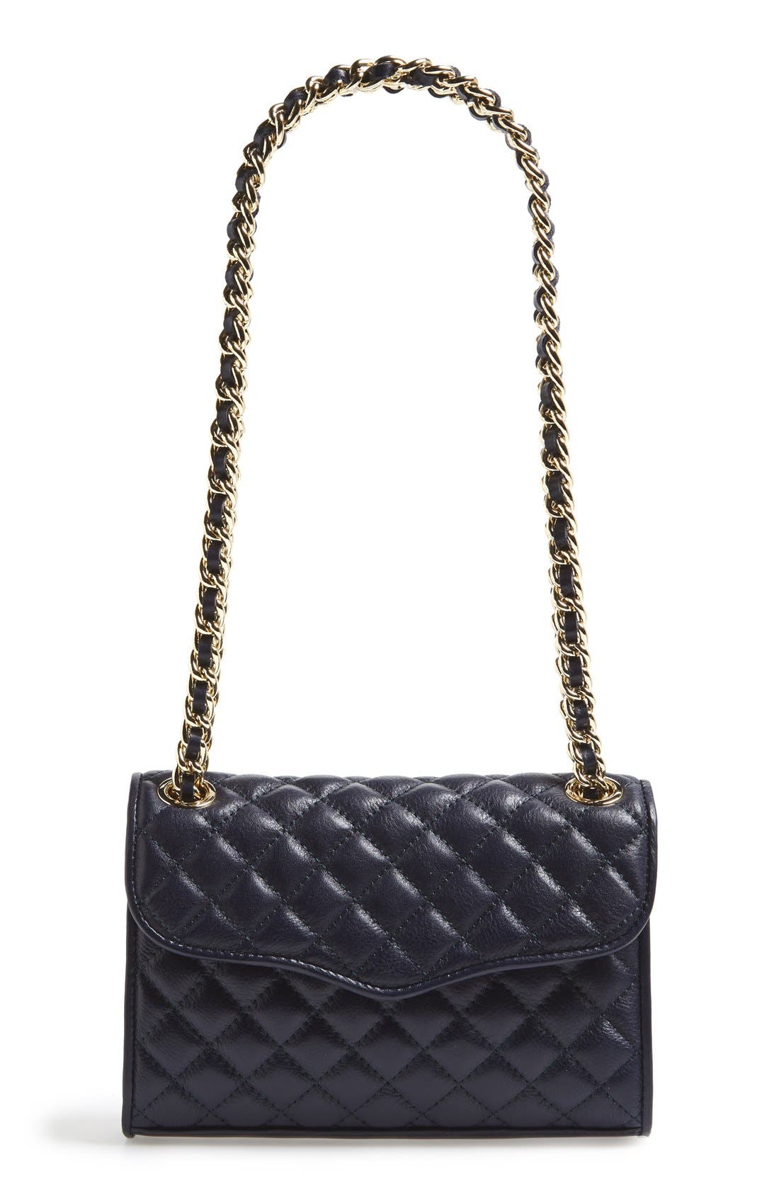 'Quilted Mini Affair' Convertible Crossbody Bag, Main, color, INK