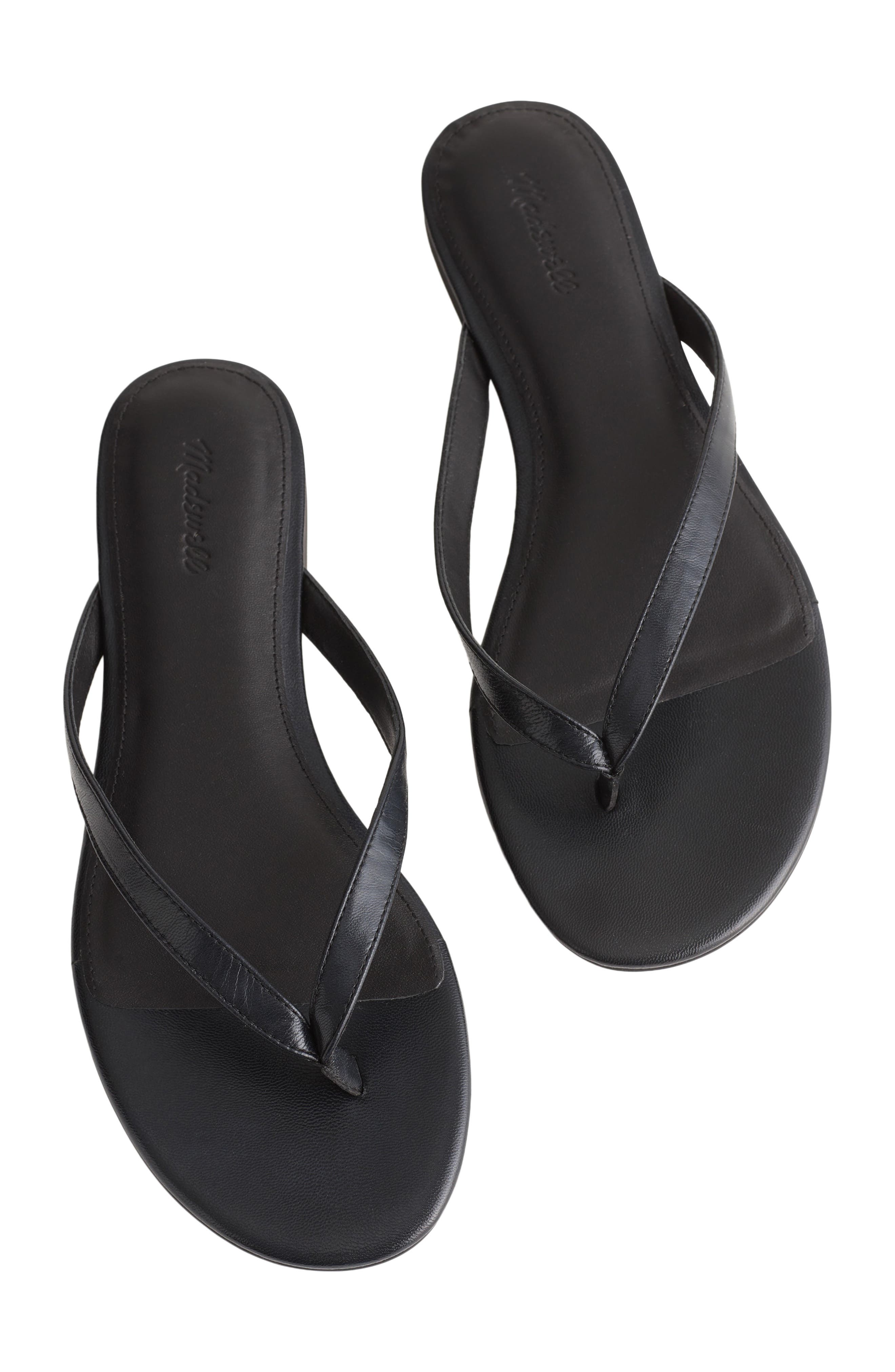 Madewell The Iggy Flip Flop, Alternate, color, True Black