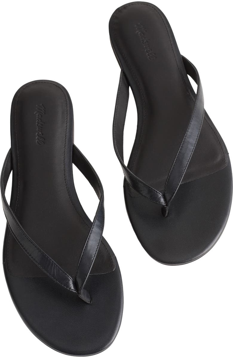 Madewell The Iggy Flip Flop, Alternate, color, True Black